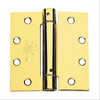 Global Door Controls 4.5 in. x 4 in. Spring Hinge Bright Brass Full Mortise Spring Hinge (Set of 2) CPS4540-US3